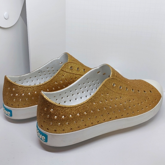 COPY - NATIVE Size-11 Gold & Glitter Shoes - Picture 5 of 5